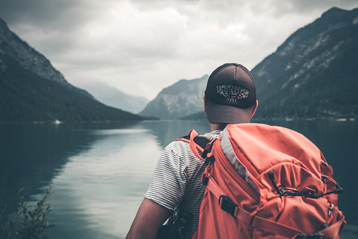 Traveller planning an international journey